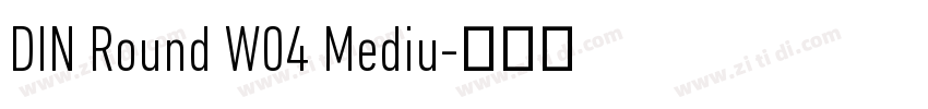 DIN Round W04 Mediu字体转换